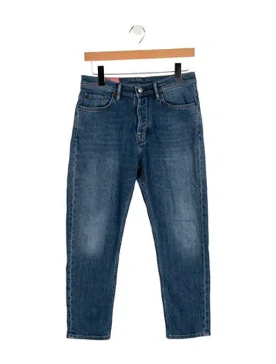 Pre-owned Acne Studios Mid-rise Straight Leg Jeans In Blue