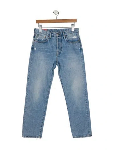 Pre-owned Acne Studios Mid-rise Straight Leg Jeans In Blue