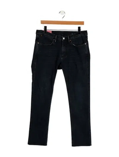Pre-owned Acne Studios Mid-rise Straight Leg Jeans In Blue