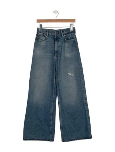 Pre-owned Acne Studios Mid-rise Straight Leg Jeans In Blue
