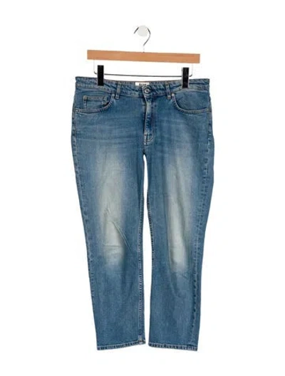 Pre-owned Acne Studios Mid-rise Straight Leg Jeans In Blue