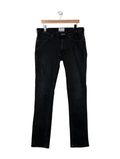 Pre-owned Acne Studios Mid-rise Straight Leg Jeans In Blue