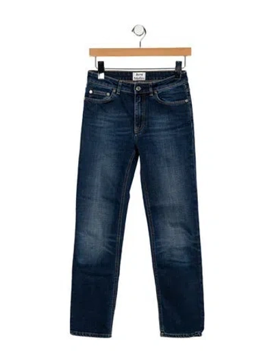 Pre-owned Acne Studios Mid-rise Straight Leg Jeans In Blue