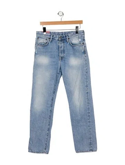 Pre-owned Acne Studios Mid-rise Straight Leg Jeans In Blue