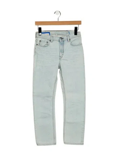 Pre-owned Acne Studios Mid-rise Straight Leg Jeans In Blue