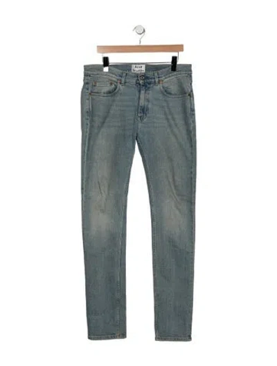 Pre-owned Acne Studios Mid-rise Straight Leg Jeans In Blue