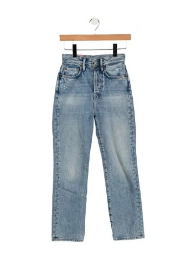 Pre-owned Acne Studios Mid-rise Straight Leg Jeans In Blue