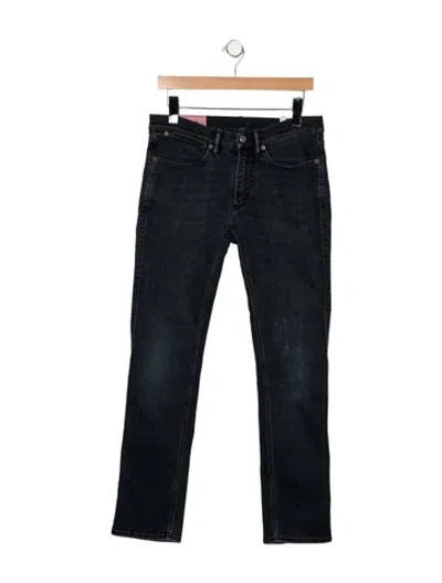 Pre-owned Acne Studios Mid-rise Straight Leg Jeans In Blue