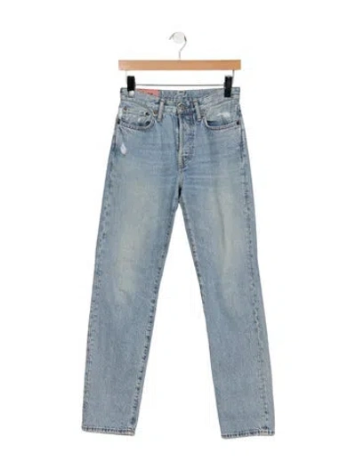 Pre-owned Acne Studios Mid-rise Straight Leg Jeans In Blue