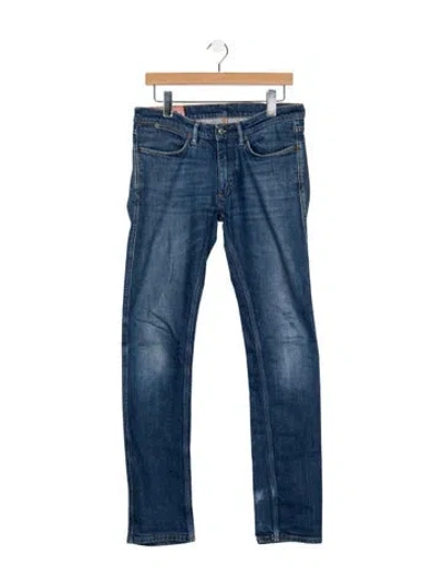 Pre-owned Acne Studios Mid-rise Straight Leg Jeans In Blue