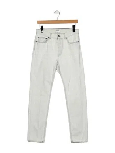 Pre-owned Acne Studios Mid-rise Straight Leg Jeans In Blue