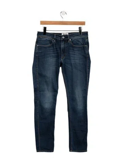Pre-owned Acne Studios Mid-rise Straight Leg Jeans In Blue