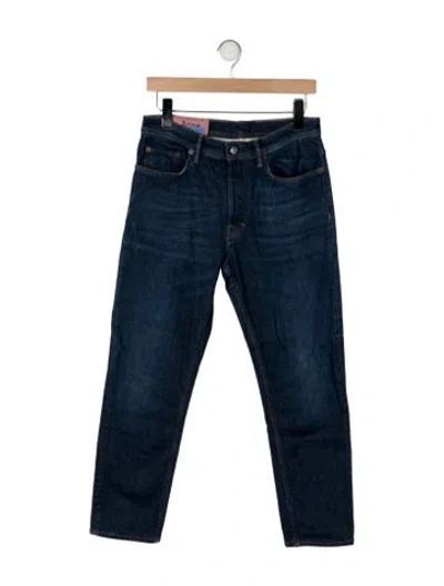 Pre-owned Acne Studios Mid-rise Straight Leg Jeans In Blue