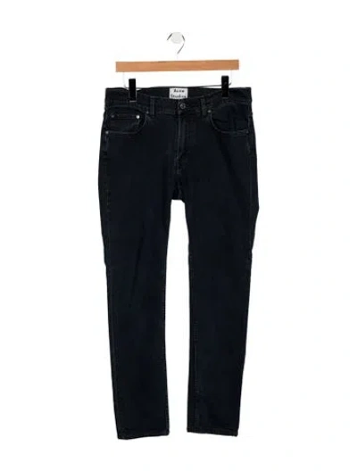 Pre-owned Acne Studios Mid-rise Straight Leg Jeans In Blue