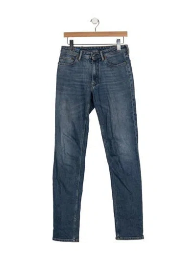 Pre-owned Acne Studios Mid-rise Straight Leg Jeans In Blue
