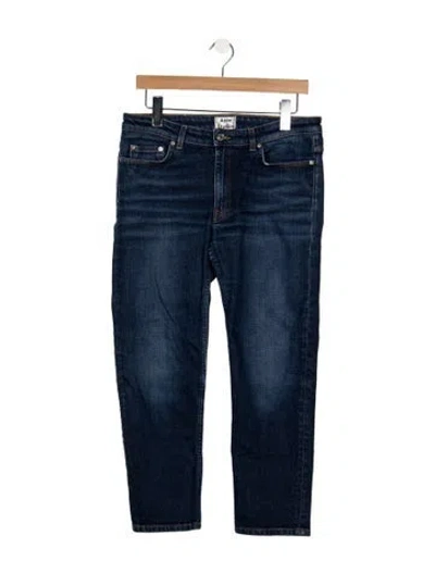 Pre-owned Acne Studios Mid-rise Straight Leg Jeans In Blue