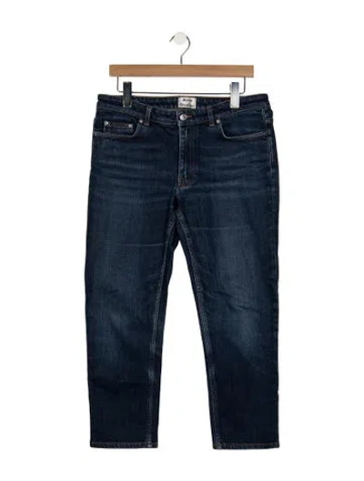 Pre-owned Acne Studios Mid-rise Straight Leg Jeans In Blue