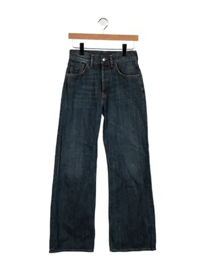 Pre-owned Acne Studios Mid-rise Straight Leg Jeans In Blue