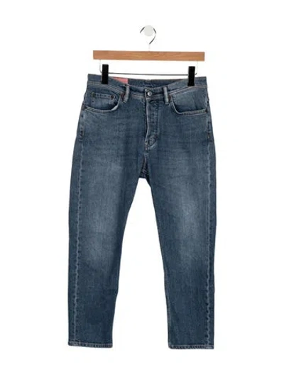 Pre-owned Acne Studios Mid-rise Straight Leg Jeans In Blue