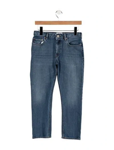 Pre-owned Acne Studios Mid-rise Straight Leg Jeans In Blue