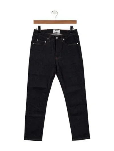 Pre-owned Acne Studios Mid-rise Straight Leg Jeans In Blue