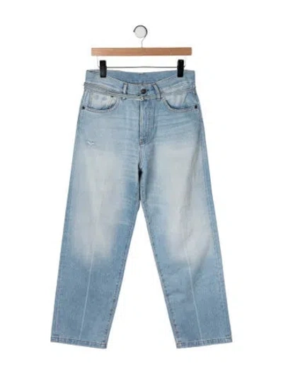 Pre-owned Acne Studios Mid-rise Straight Leg Jeans In Blue