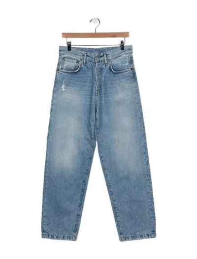 Pre-owned Acne Studios Mid-rise Straight Leg Jeans In Blue