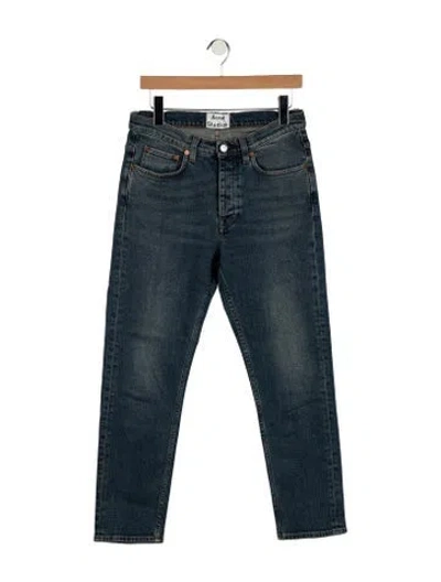 Pre-owned Acne Studios Mid-rise Straight Leg Jeans In Blue