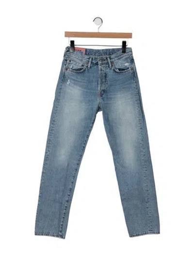 Pre-owned Acne Studios Mid-rise Straight Leg Jeans In Blue