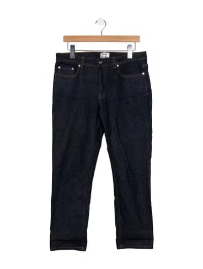 Pre-owned Acne Studios Mid-rise Straight Leg Jeans In Blue