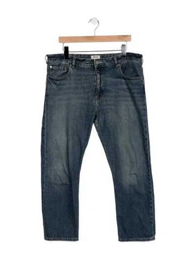 Pre-owned Acne Studios Mid-rise Straight Leg Jeans In Blue