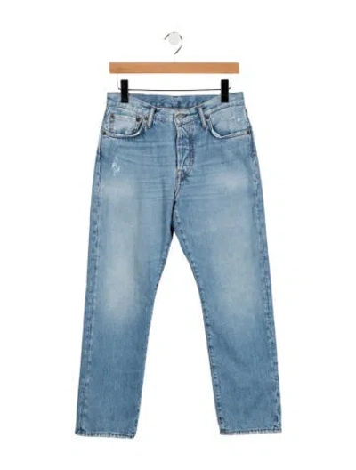 Pre-owned Acne Studios Mid-rise Straight Leg Jeans In Blue