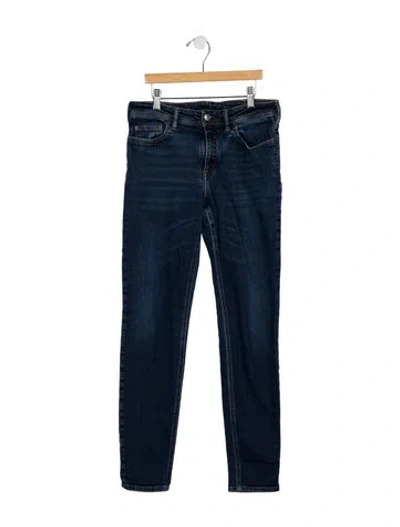 Pre-owned Acne Studios Mid-rise Straight Leg Jeans In Blue