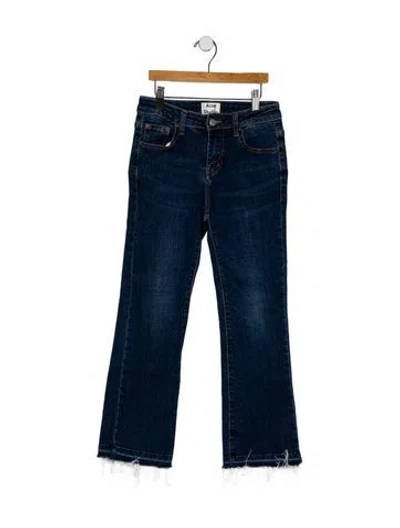 Pre-owned Acne Studios Mid-rise Straight Leg Jeans In Blue