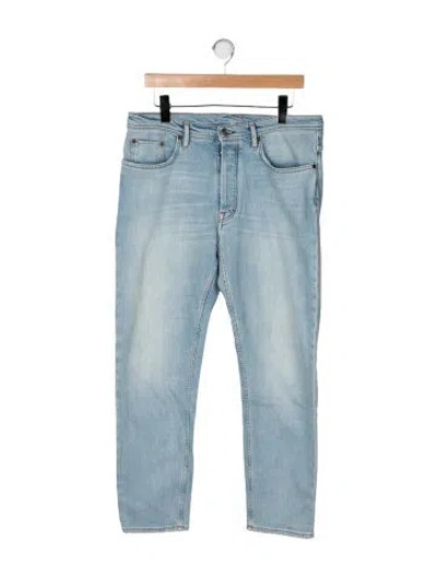 Pre-owned Acne Studios Mid-rise Straight Leg Jeans In Blue