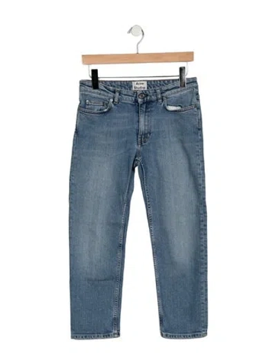 Pre-owned Acne Studios Mid-rise Straight Leg Jeans In Blue