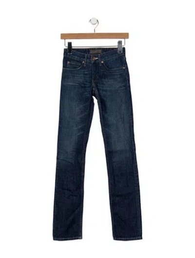 Pre-owned Acne Studios Mid-rise Straight Leg Jeans In Blue