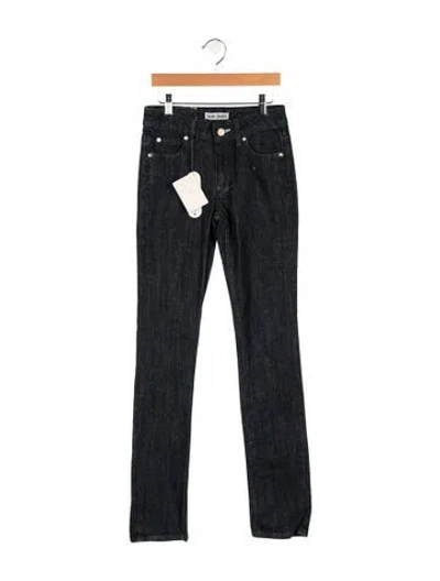 Pre-owned Acne Studios Mid-rise Straight Leg Jeans In Blue