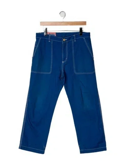 Pre-owned Acne Studios Mid-rise Straight Leg Jeans In Blue