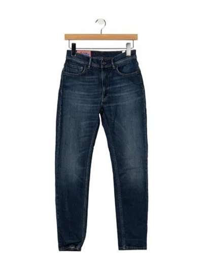 Pre-owned Acne Studios Mid-rise Straight Leg Jeans In Blue