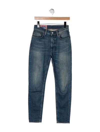 Pre-owned Acne Studios Mid-rise Straight Leg Jeans In Blue