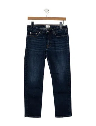 Pre-owned Acne Studios Mid-rise Straight Leg Jeans In Blue