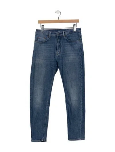Pre-owned Acne Studios Mid-rise Straight Leg Jeans In Blue