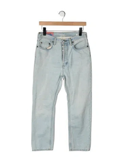 Pre-owned Acne Studios Mid-rise Straight Leg Jeans In Blue