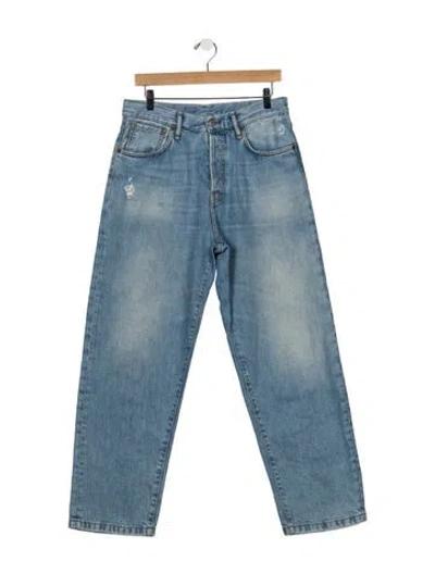 Pre-owned Acne Studios Mid-rise Straight Leg Jeans In Blue