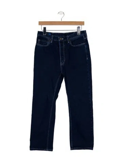 Pre-owned Acne Studios Mid-rise Straight Leg Jeans In Blue