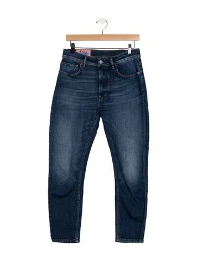 Pre-owned Acne Studios Mid-rise Straight Leg Jeans In Blue