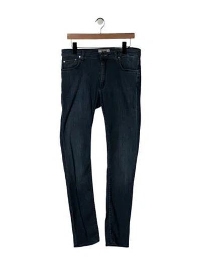 Pre-owned Acne Studios Mid-rise Straight Leg Jeans In Blue