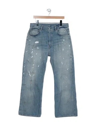 Pre-owned Acne Studios Mid-rise Straight Leg Jeans In Blue