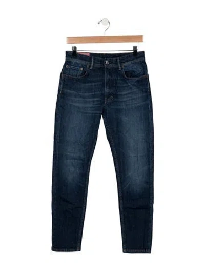 Pre-owned Acne Studios Mid-rise Straight Leg Jeans In Blue